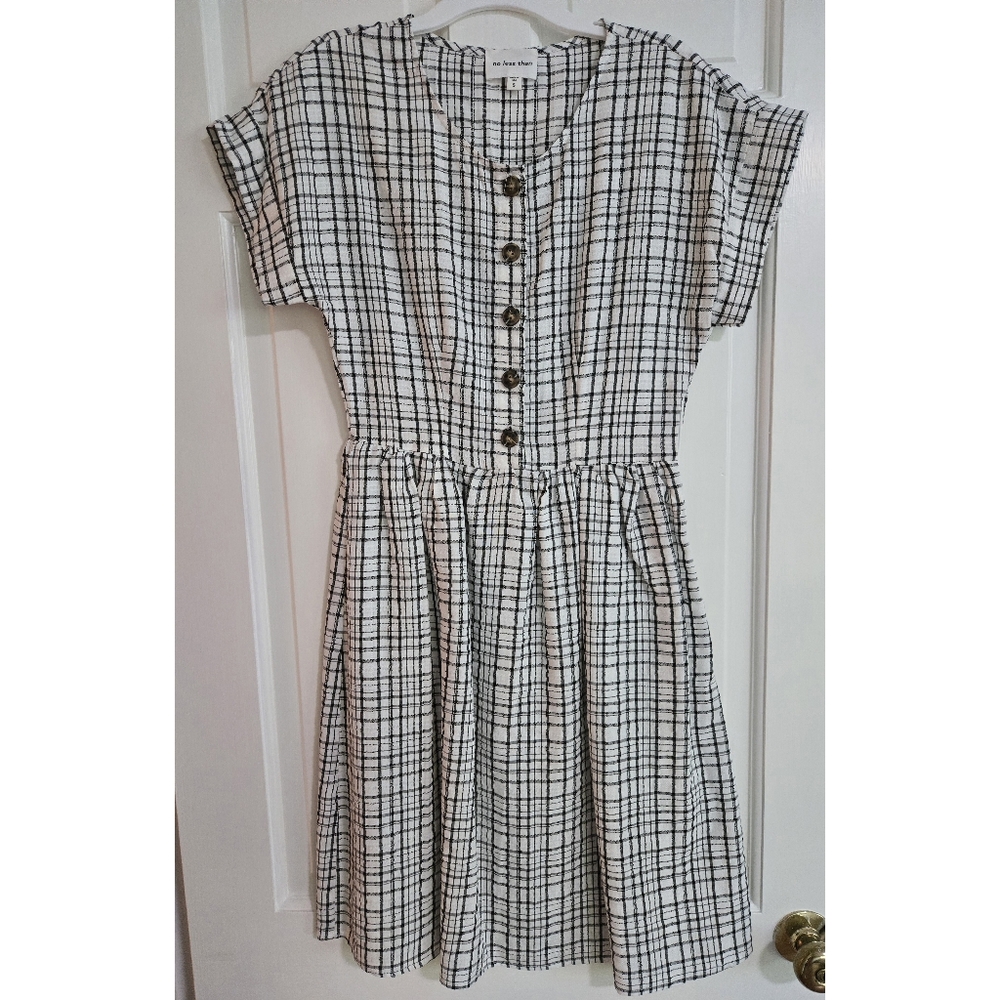 JessaKae Black and White Button-up Dress Size Small